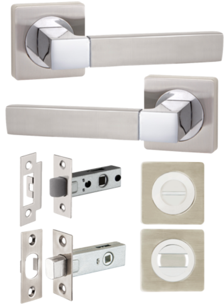 Ручка дверная межкомнатная с защёлкой