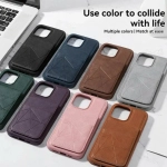 Кожаный чехол с отделением для карт Samsung S24FE