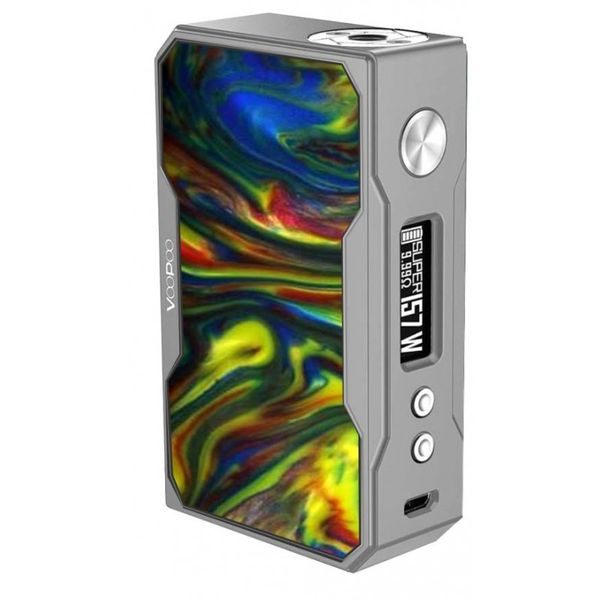 Цена на Боксмод VOOPOO Silver Drag 157W Mod Серебро+Радужный акрил (Rainbow) Купить Боксмод VOOPOO Silver Drag 157W Mod Серебро+Радужный акрил (Rainbow)