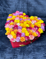 Сердце из роз "Heart as a gift L"