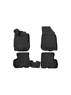 Коврики в салон для NISSAN Terrano (III) D10, 2014-, 4 шт. (Повышенная устойчивость, повышенная износостойкос FORMAT.3D3659210K