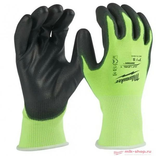 6шт.Перчатки сигнальные с уровнем сопротивления порезам 1