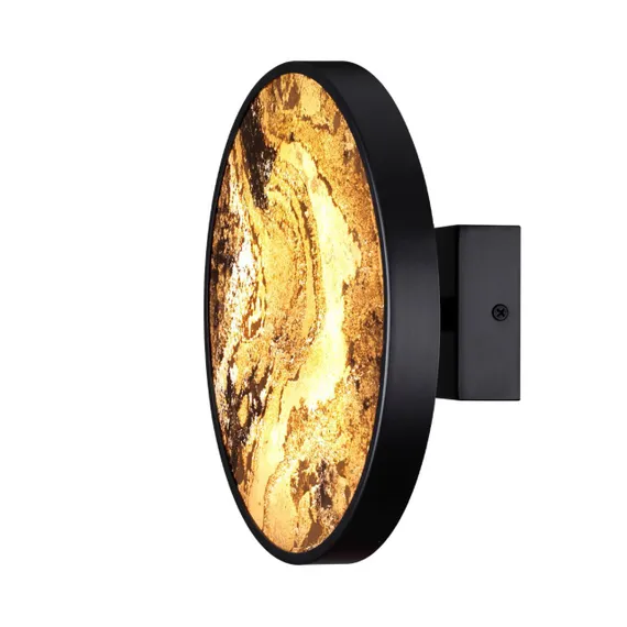 5064/15WL L-VISION ODL24 531 черн./серо-беж./металл/натур.камень/акрил Настенн.светильн. с переключ.цветов.темпер. LED 15W 3000К/4000K/6000K BERGI