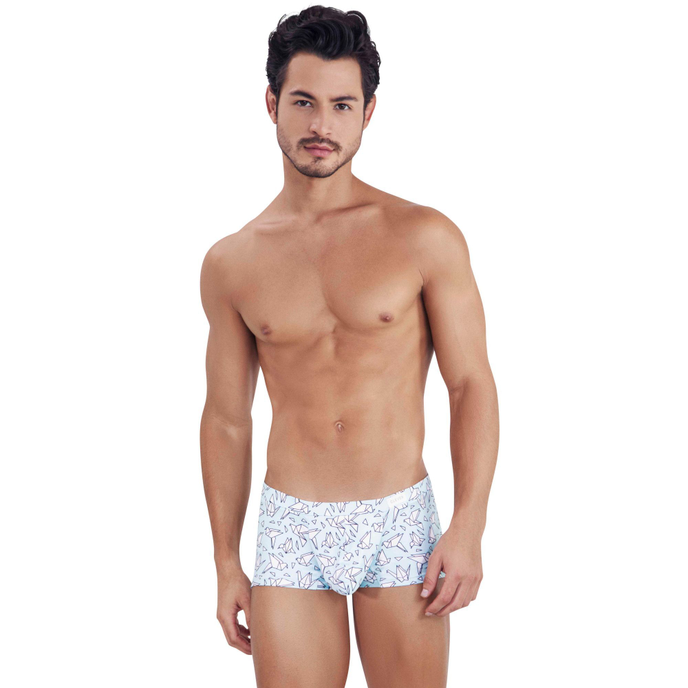 Мужские трусы-хипсы с принтом в виде бумажных голубей Figure Trunks (Размер: S) (Цвет: голубой)