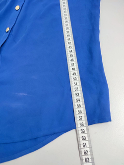 Блузка Oasis синяя без рукавов 40 размер