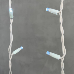 Светодиодная бахрома с колпачком 3,2*0,9 м., 168 белых LED ламп, каучуковый белый провод, LTC (LL168-8-2W)