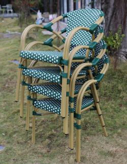 "Кабри" плетеный стул из искусственного ротанга, цвет зеленый