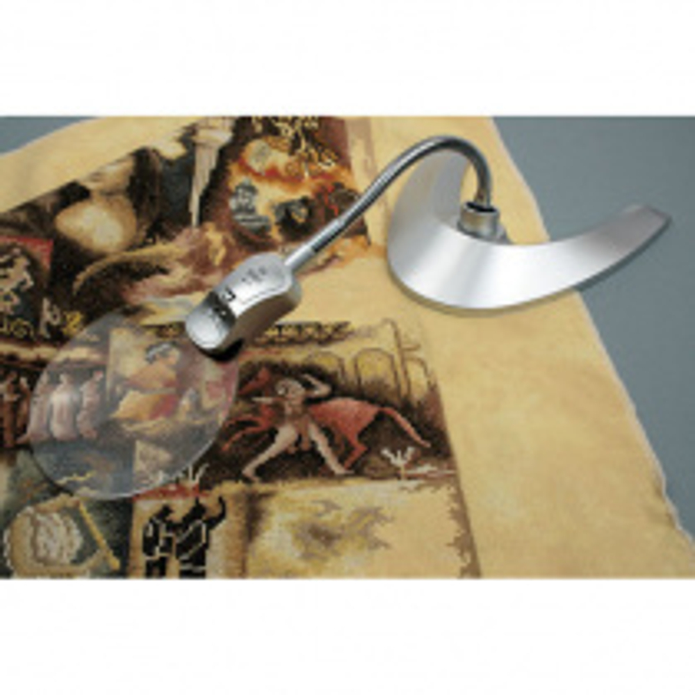 Лупа настольная с подсветкой 125мм (2LED) MG-2 Magnifier