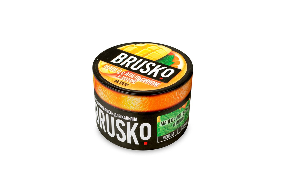 BRUSKO 50гр. Манго с апельсином и мятой, Medium (М)