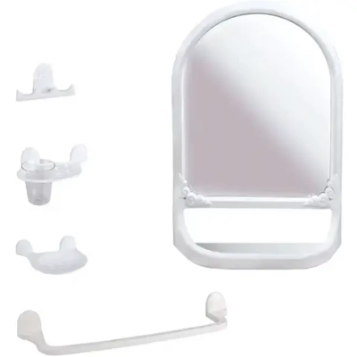 Набор для ванной комнаты Аква №5 (белый)