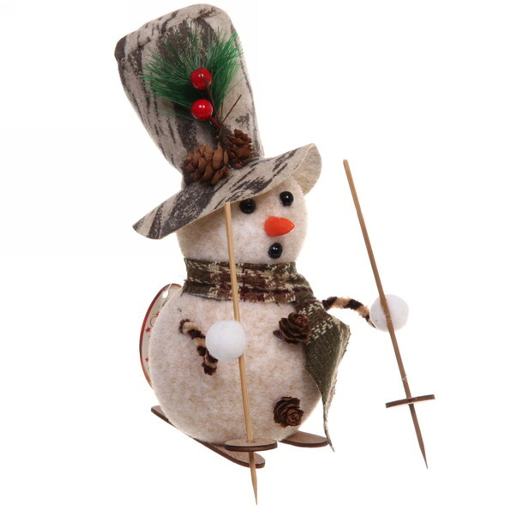 Снеговичок «С палочками» 23*11*10 см