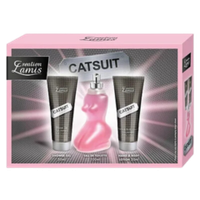 Подарочный женский набор Catsuit (парфюм, лосьон для тела и гель для душа)