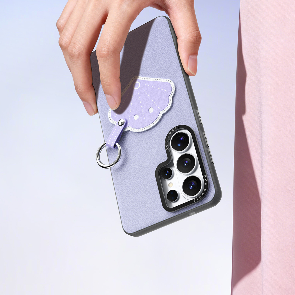 Чехол фиолетового цвета для Samsung Galaxy S26 Ultra, серия Luvy Series Case (со съемным ремешком) от Dux Ducis