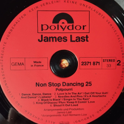Винтажная виниловая пластинка LP James Last Джеймс Ласт Non Stop Dancing 78 Folge 25 (France 1978)