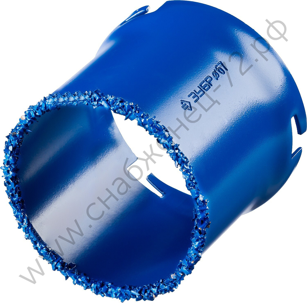 ЗУБР 67 мм, L 55 мм, карбид вольфрама, Коронка кольцевая, Профессионал (33350-67)