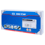 Набор торцевых головок с принадлежностями 1/4&quot;, двенадцатигранные, 4-12 мм, 5/32&quot;-1/2&quot;, 30 предметов KING TONY 2030CR