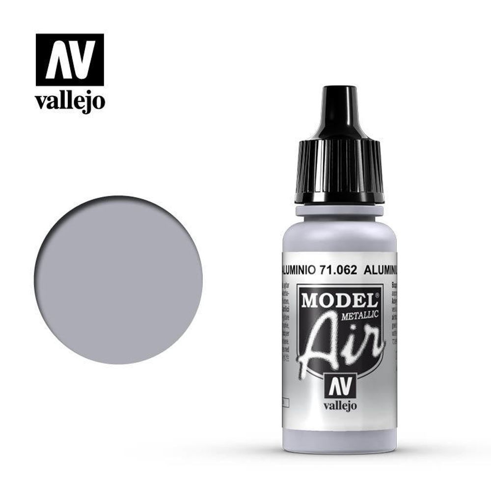 Model air 062-17ml. Aluminium (metallic)