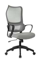 Кресло руководителя Бюрократ Sigma 2 серый сетка/ткань крестов. пластик