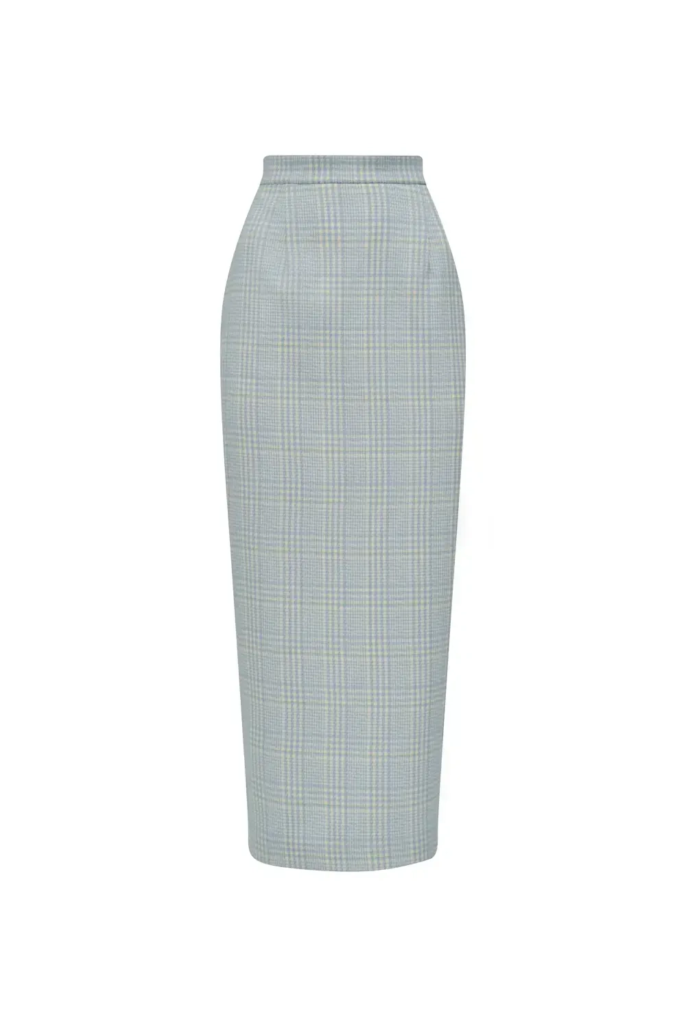 Юбка-карандаш миди голубая