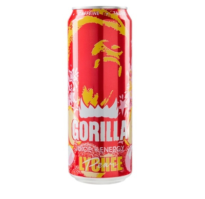 Горилла 0,45*24 ж/б.б/алк. ГРУША и ЛИЧИ (энергетический)