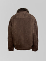 Дубленка VARGRO 8366-7580 на меху на молнии с ремешком снизу