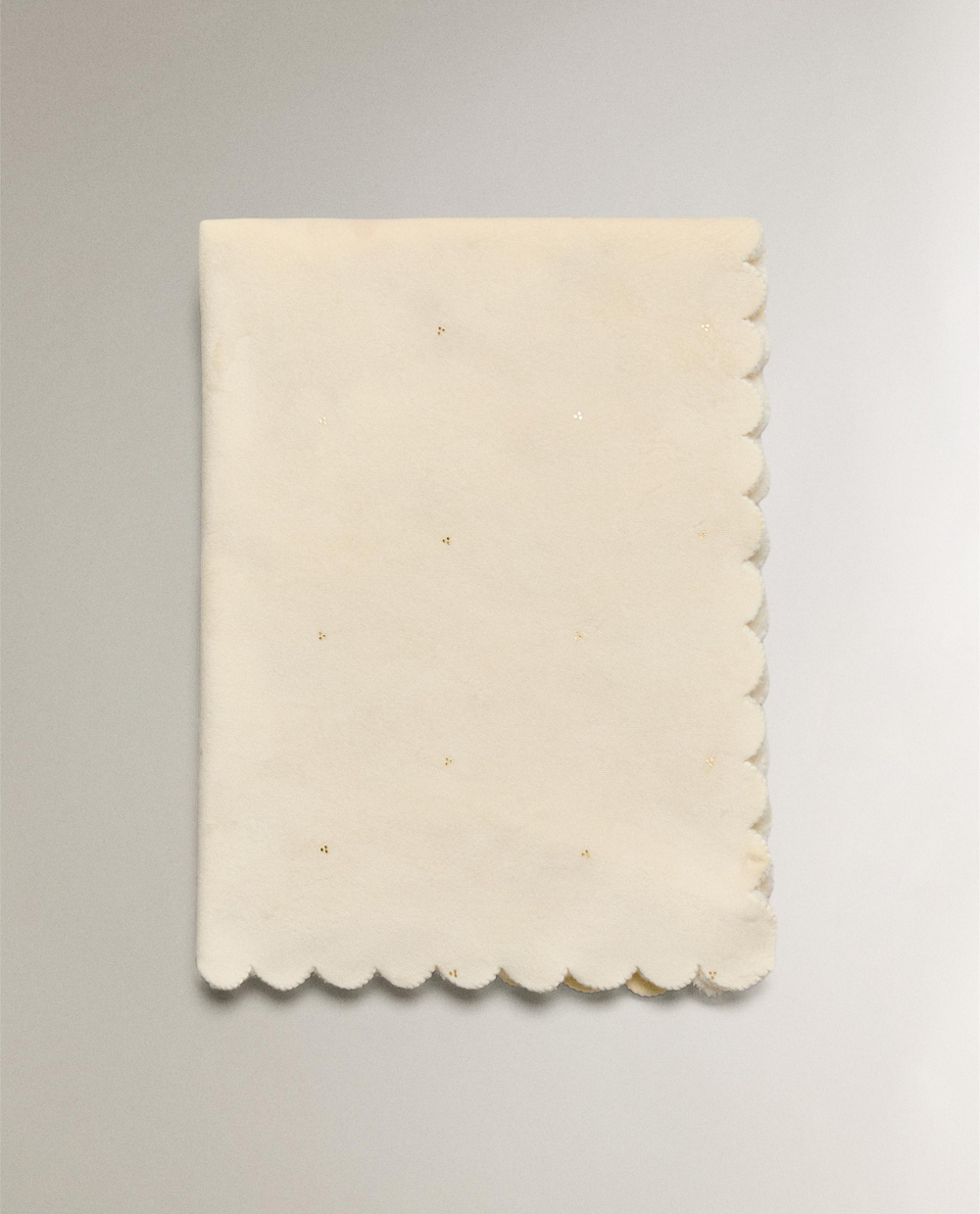 Zara Home плед детский из полиэстера, кремовый, 70x100 см