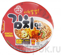 Лапша со вкусом кимчи Ottogi Kimchi Ramen, 105 гр
