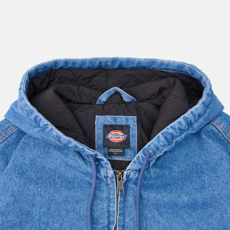 Куртка мужская Dickies Hooded Denim Jacket артикул:DK0A89FBCLB1 - купить в магазине Дайс