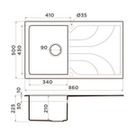 Мойка Omoikiri Yasugata 86-BE Tetogranit | Ваниль