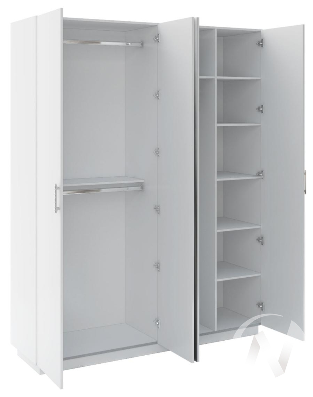 Шкаф с зеркалом 4 двери М22 Спальня Тиффани