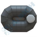 Резервуар О-образный 4500 л для подземного хранения жидкостей, с увеличенной высотой горловины Анион 4500 л. горизонтальный (3150x2350x2080см;черный) - арт.559487