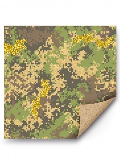 Бумага 15.11.01001 Упаковочная бумага Камуфляж 46905