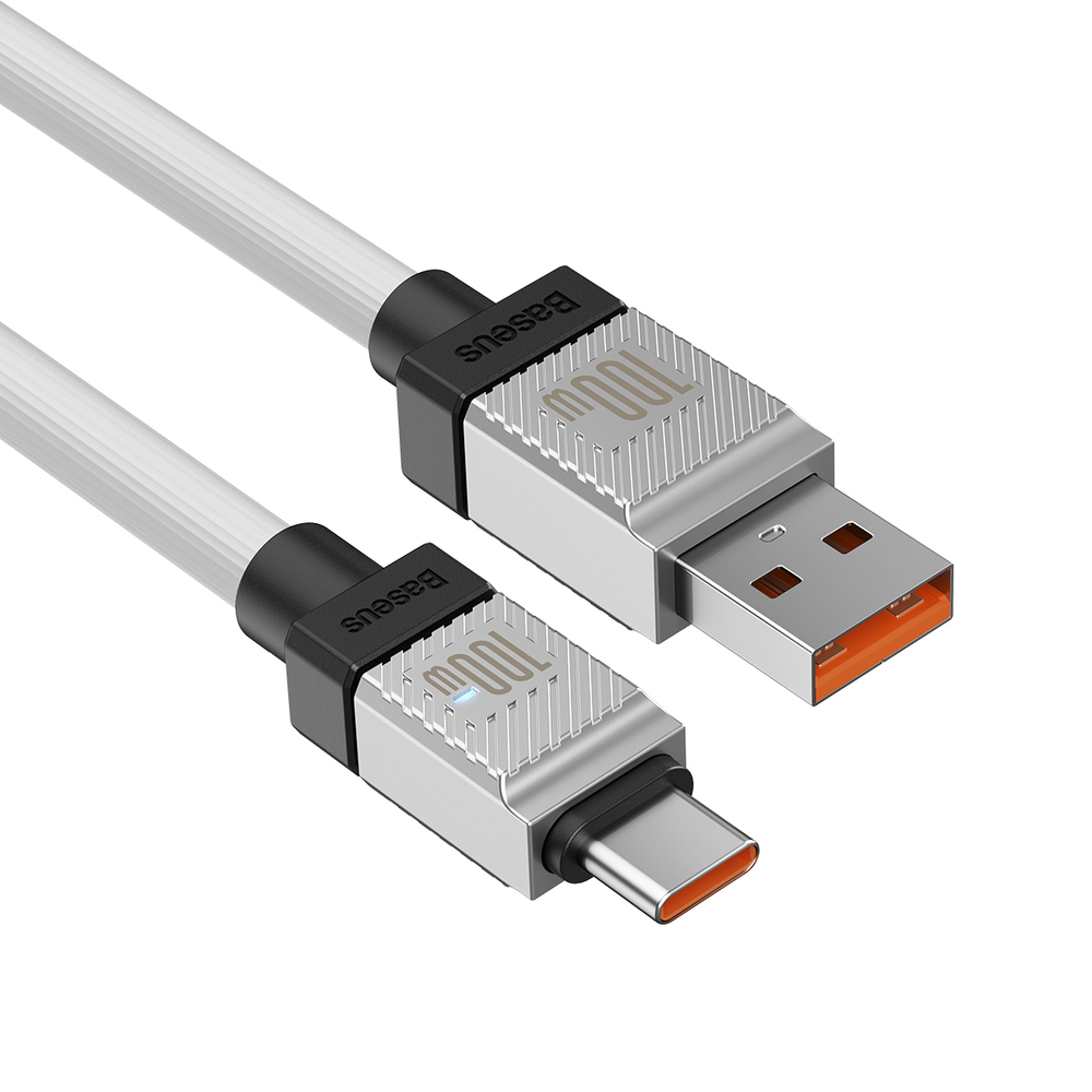 USB-A - USB-C Кабель Baseus CoolPlay Charging+Data 100W 2m - White