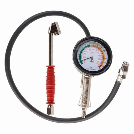 WDK-29110 Пистолет для накачки шин с аналоговым манометром 90 мм, 15 бар