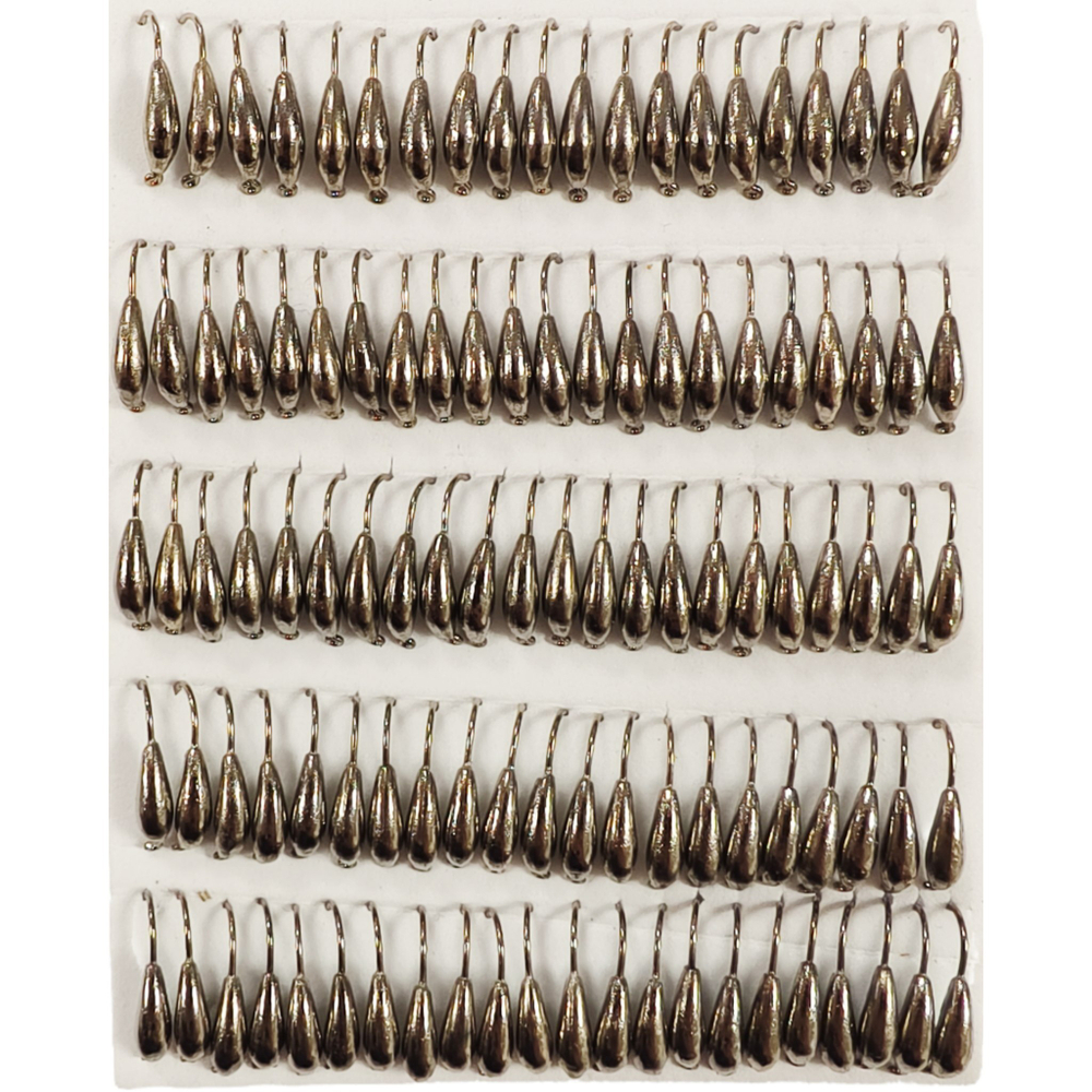 Мормышки вольфрамовые №2.5 Банан, цвет серый, 0,5 гр.( набор 10 штук) цена указана за 1 штук