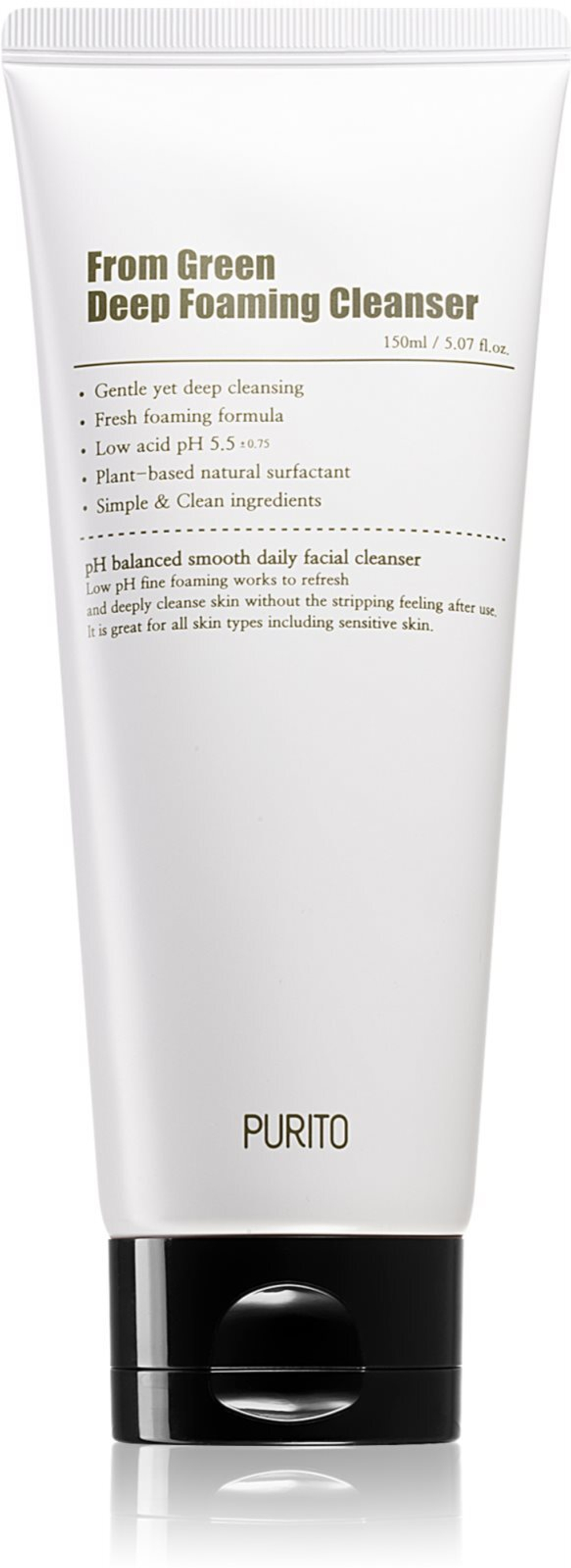 Purito From Green - пенка для глубокого очищения лица /   150  ml  / GTIN 8809563100354
