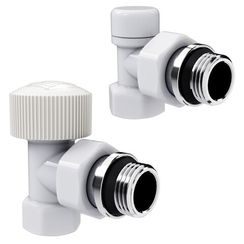 Набор термостатический угловой Royal Thermo Design 1/2quot;М30х1,5 (Белый)
