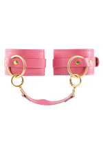 Розовые однослойные кожаные оковы (Цвет: розовый)