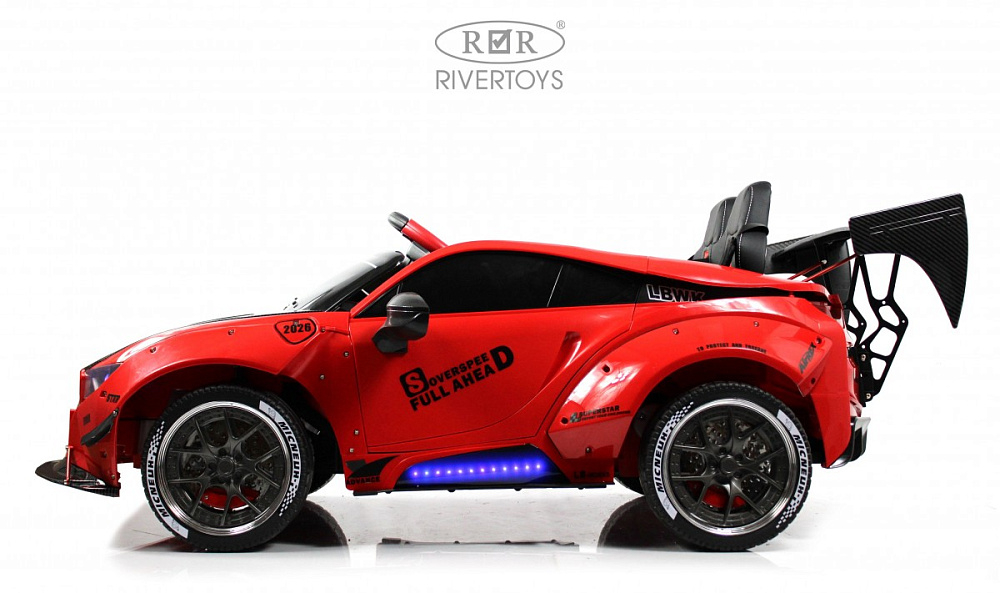 Детский электромобиль RiverToys G007GG красный