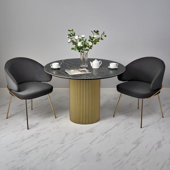 Стол Aura D110, керамогранит Wacom мрамор