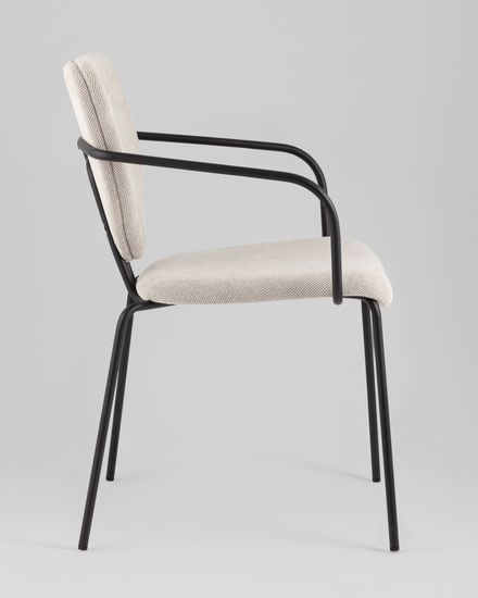 Стул обеденный Masey с подлокотниками бежевый