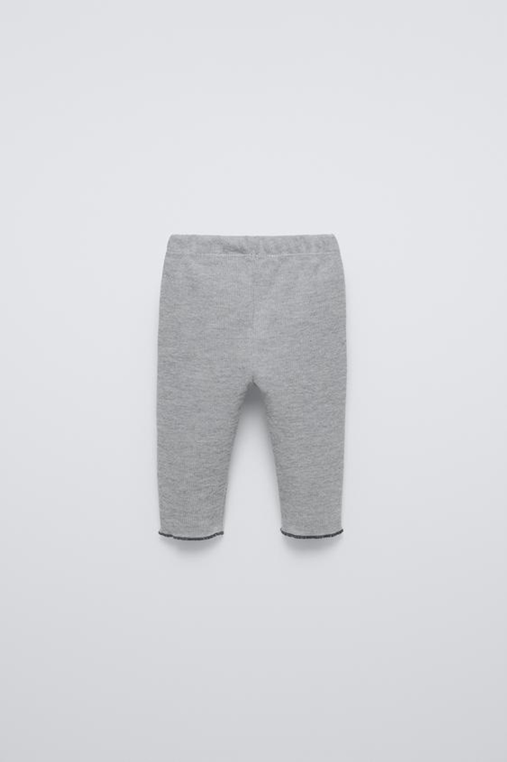 ZARA ЛЕГИНСЫ SOFT TOUCH С КАРМАНОМ, СЕРЫЙ С МЕЛАНЖЕВЫМ ЭФФЕКТОМ