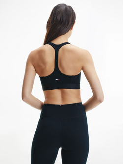 ТОП теннисный Tommy Hilfiger Mid Intensity Tape Racer Bra - небесный