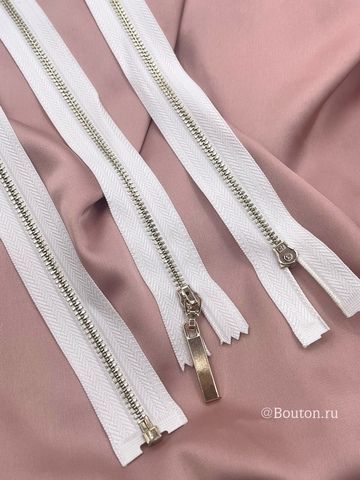 Молния белая золото