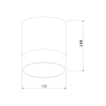 Уличный потолочный светильник Light LED 2107 IP54 35140/H серый