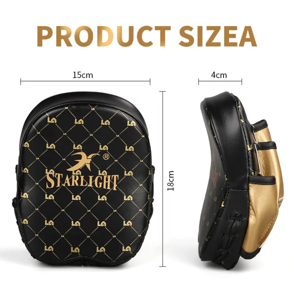 Лапы тренерские, черно-золотые FOCUS MITTS  Tigershop