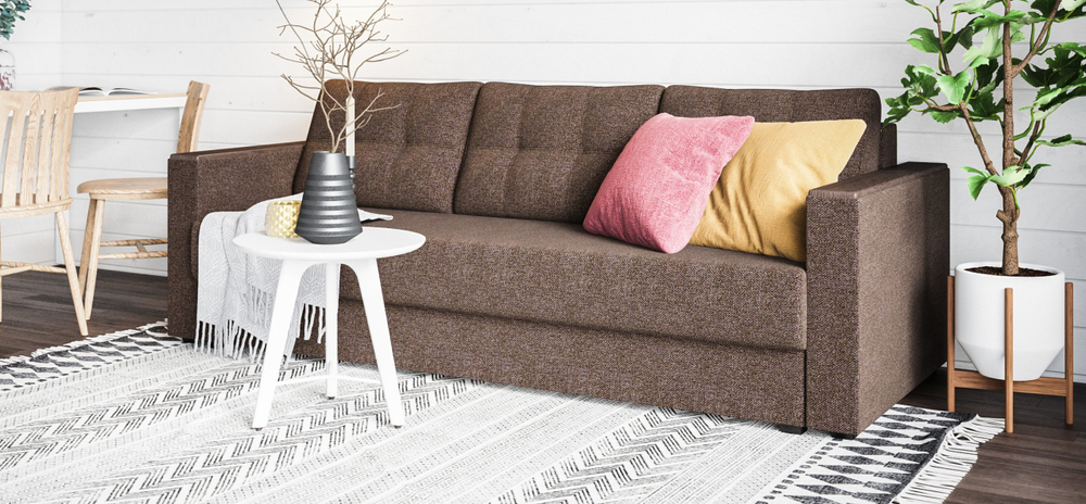 Диван прямой Атланта 3 SE Malmo платина