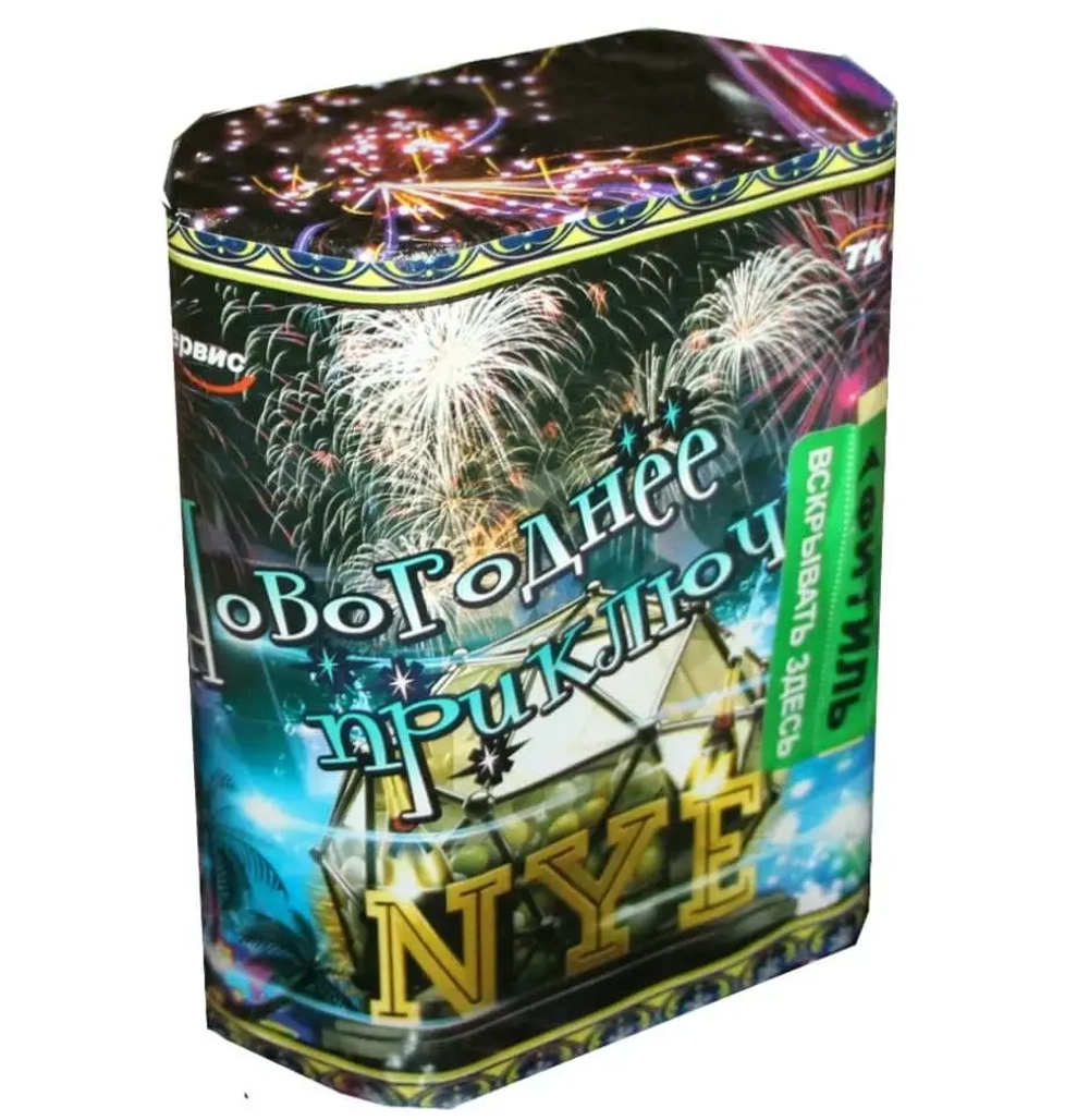 Батарея салютов Новогоднее приключение (ТКВ213) от Тк Сервис, 13 залпов, 20 мм