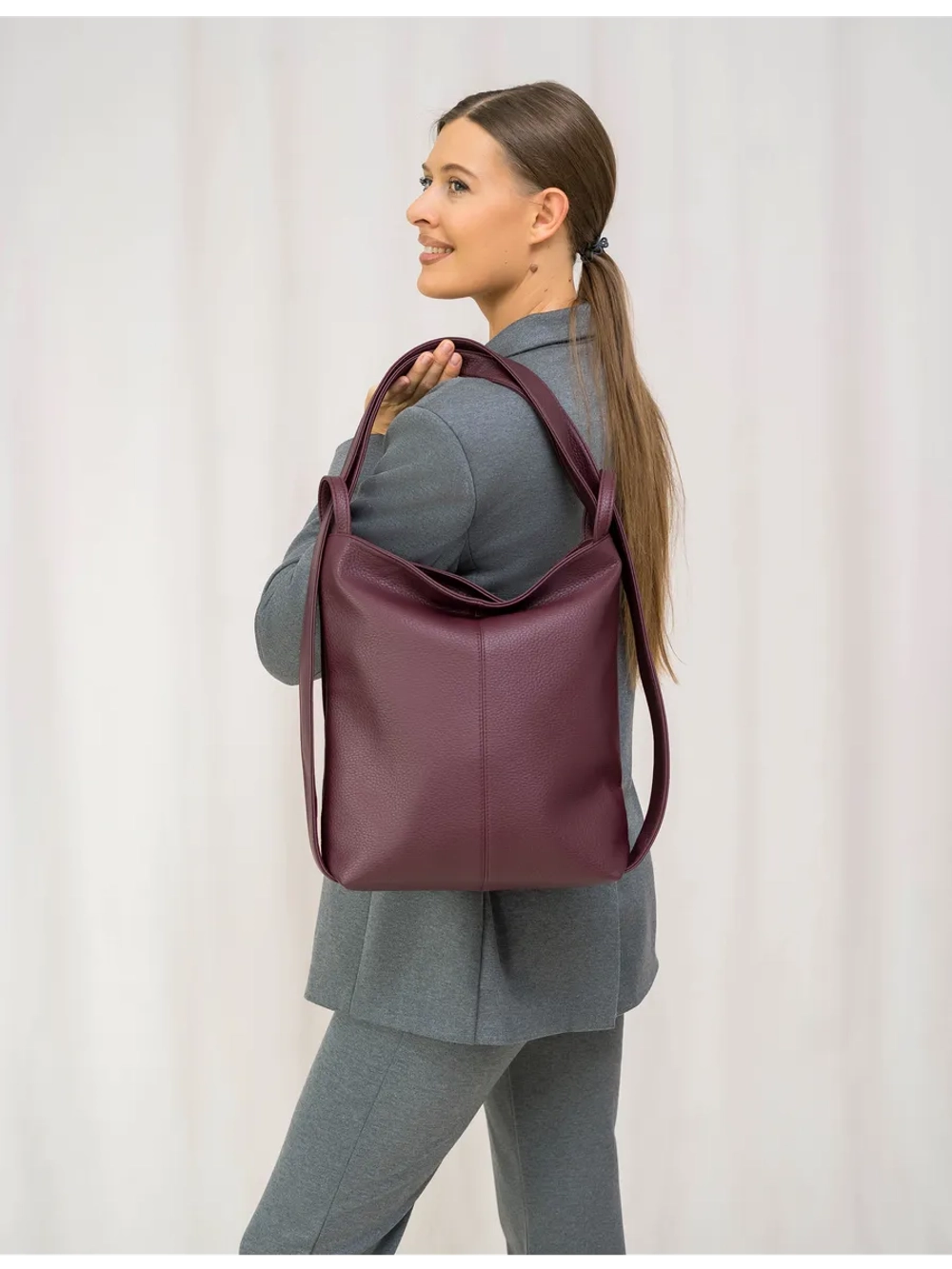 Сумка рюкзак через плечо большая трансформер