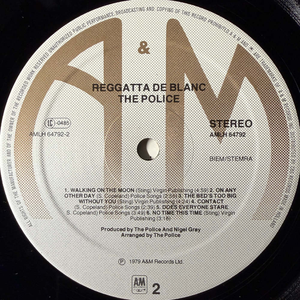The Police – Reggatta De Blanc (Голландия 1979г.)